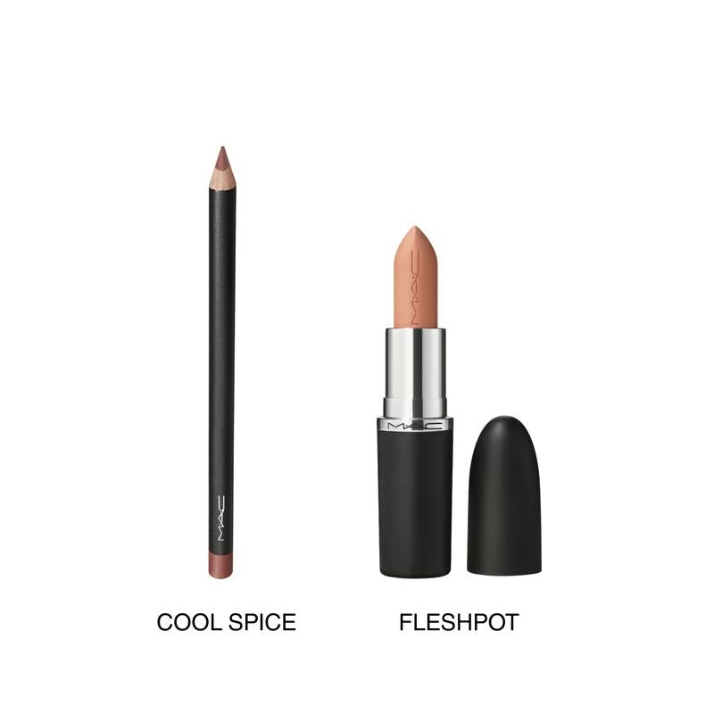 MAC Nude Icons Lip Duo - Lip Pencil + M·A·Cximal Sleek Satin Lipstick