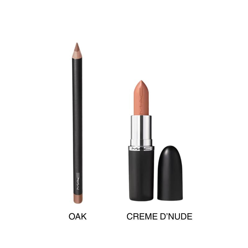 MAC Nude Icons Lip Duo - Lip Pencil + M·A·Cximal Sleek Satin Lipstick