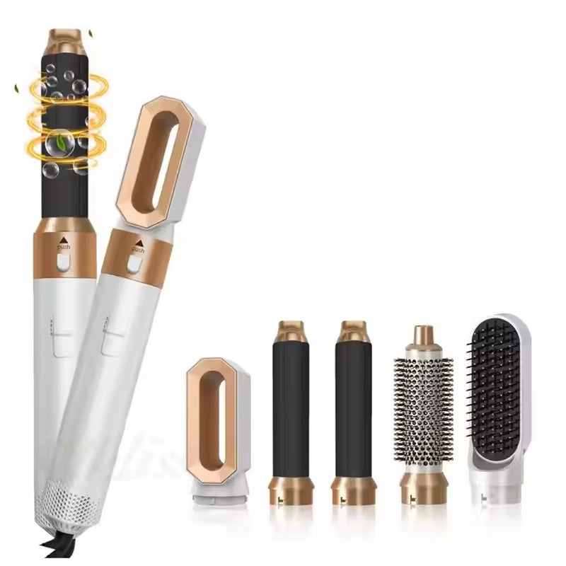 Professional Air Hair Styler 5 in 1 Hair Dryer Hair Curling Straightening Hair Drying 1000W Hot Air Brushes