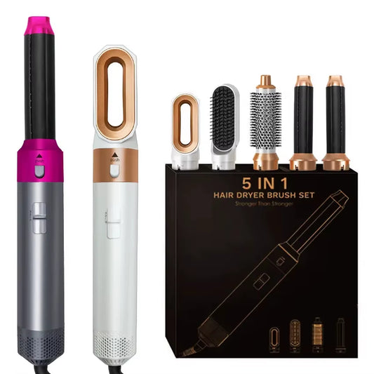 Professional Air Hair Styler 5 in 1 Hair Dryer Hair Curling Straightening Hair Drying 1000W Hot Air Brushes